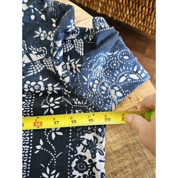 Ralph Lauren Knit Oxford Shirt Dress Women’s Size L Preppy Career Blue - Picture 6 of 11